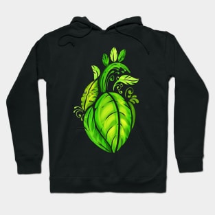 Heart Of Green Leaves - Vegetarian - Go Vegan Hoodie